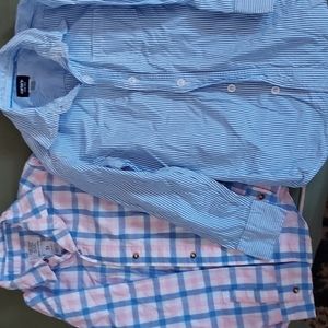 2 Boys long sleeve  button down shirts